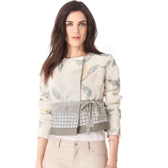 Tory Burch Jackets & Blazers - Tory Burch Ninian Floral Embroidered Jacket 8